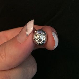 Infinity heart pandora clip/ charm